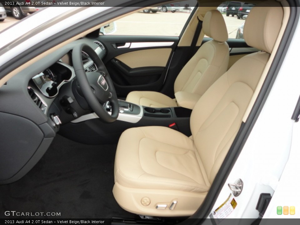 Velvet Beige/Black Interior Front Seat for the 2013 Audi A4 2.0T Sedan #67569901