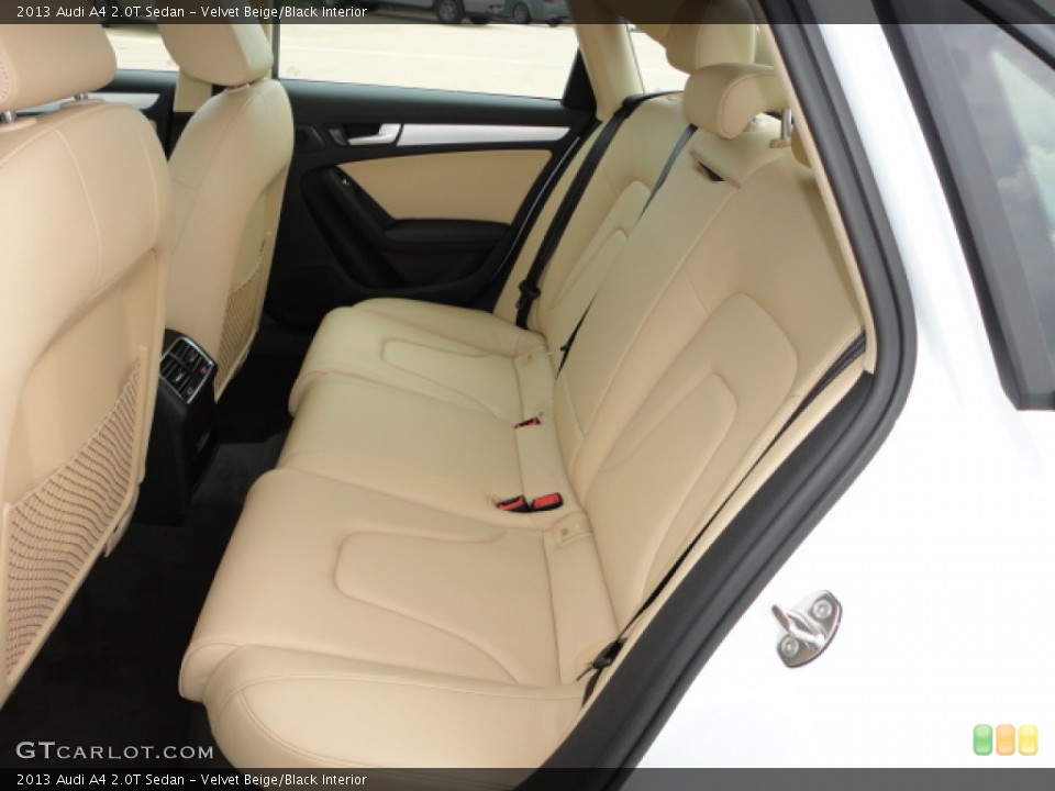 Velvet Beige/Black Interior Rear Seat for the 2013 Audi A4 2.0T Sedan #67569910