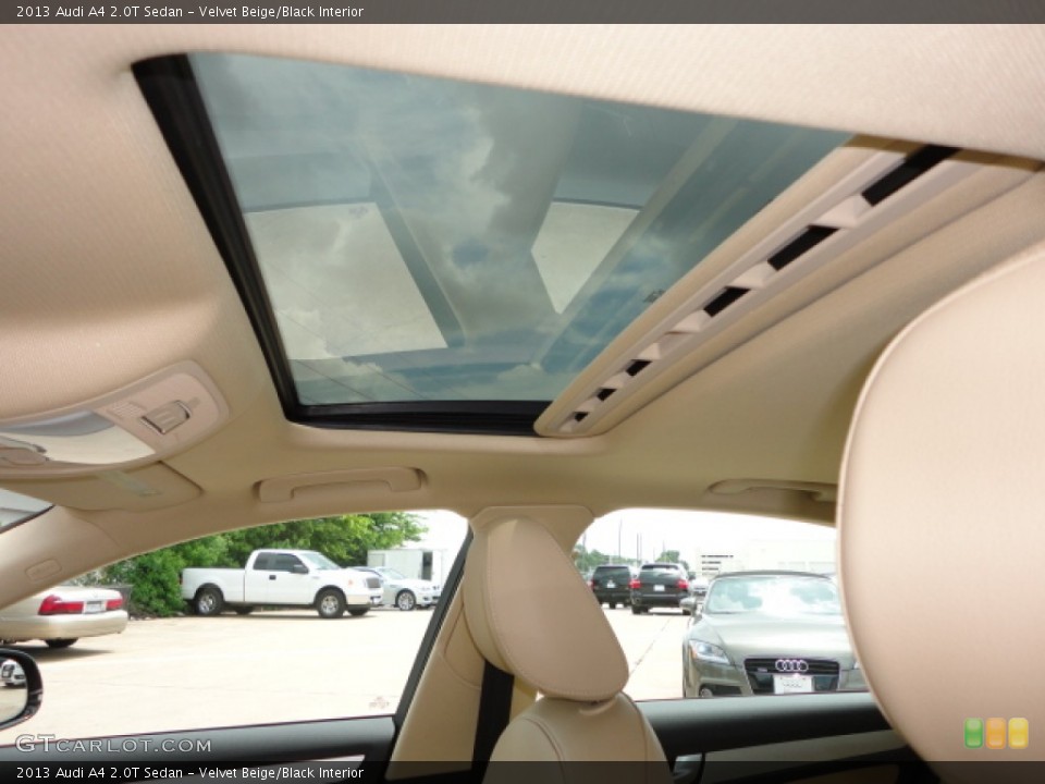 Velvet Beige/Black Interior Sunroof for the 2013 Audi A4 2.0T Sedan #67570030