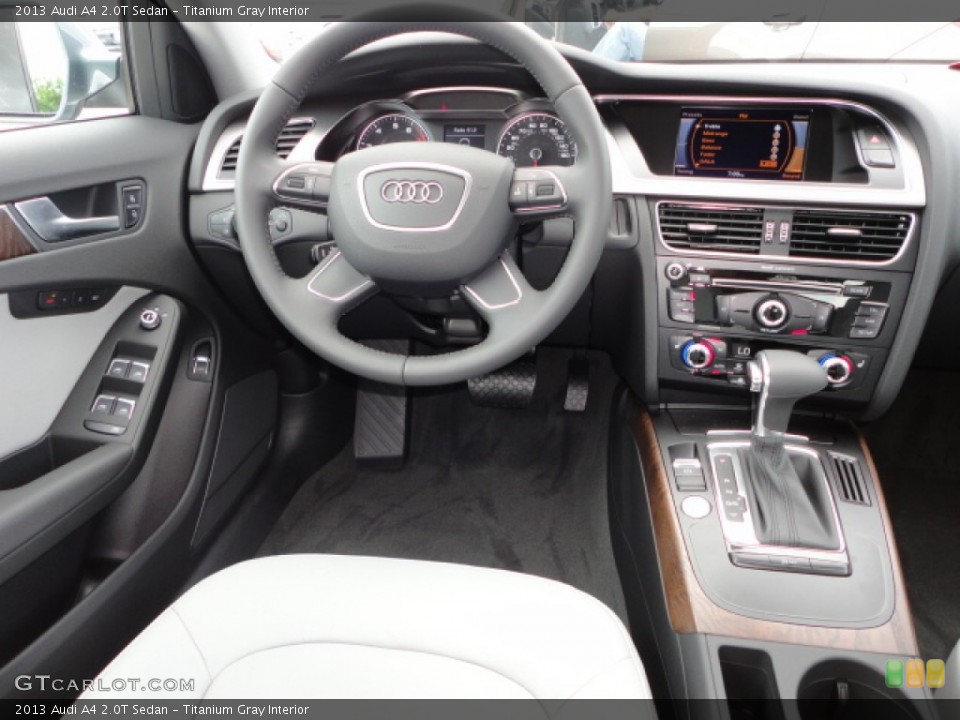 Titanium Gray Interior Dashboard for the 2013 Audi A4 2.0T Sedan #67570102
