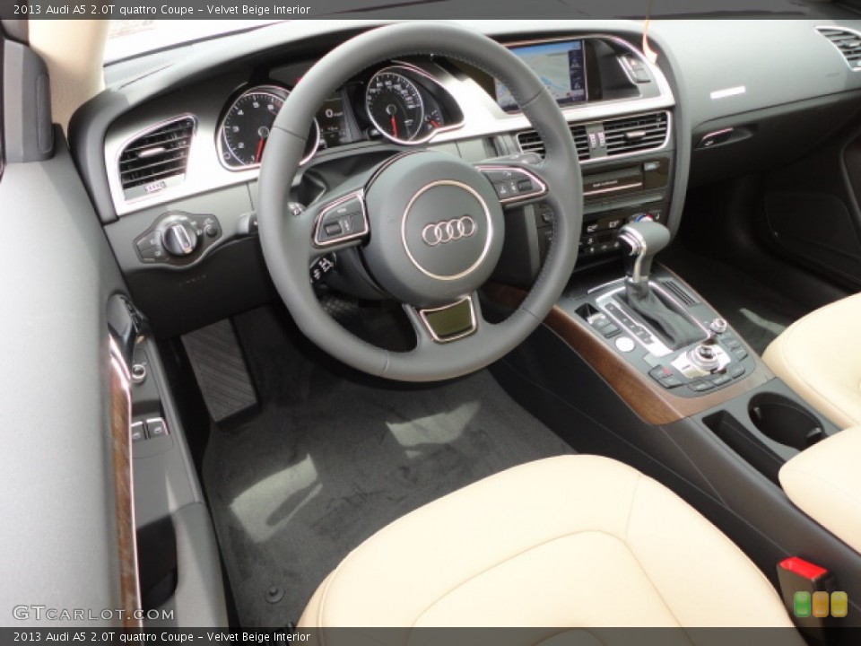 Velvet Beige Interior Dashboard for the 2013 Audi A5 2.0T quattro Coupe #67570197
