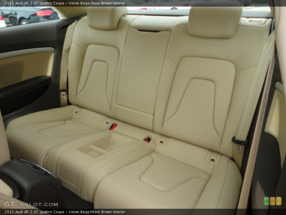 Velvet Beige/Moor Brown Interior Rear Seat for the 2013 Audi A5 2.0T quattro Coupe #67570285