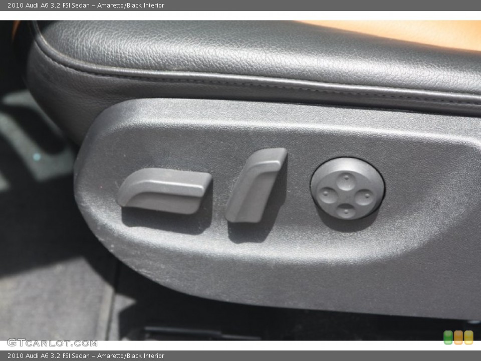 Amaretto/Black Interior Controls for the 2010 Audi A6 3.2 FSI Sedan #67570309