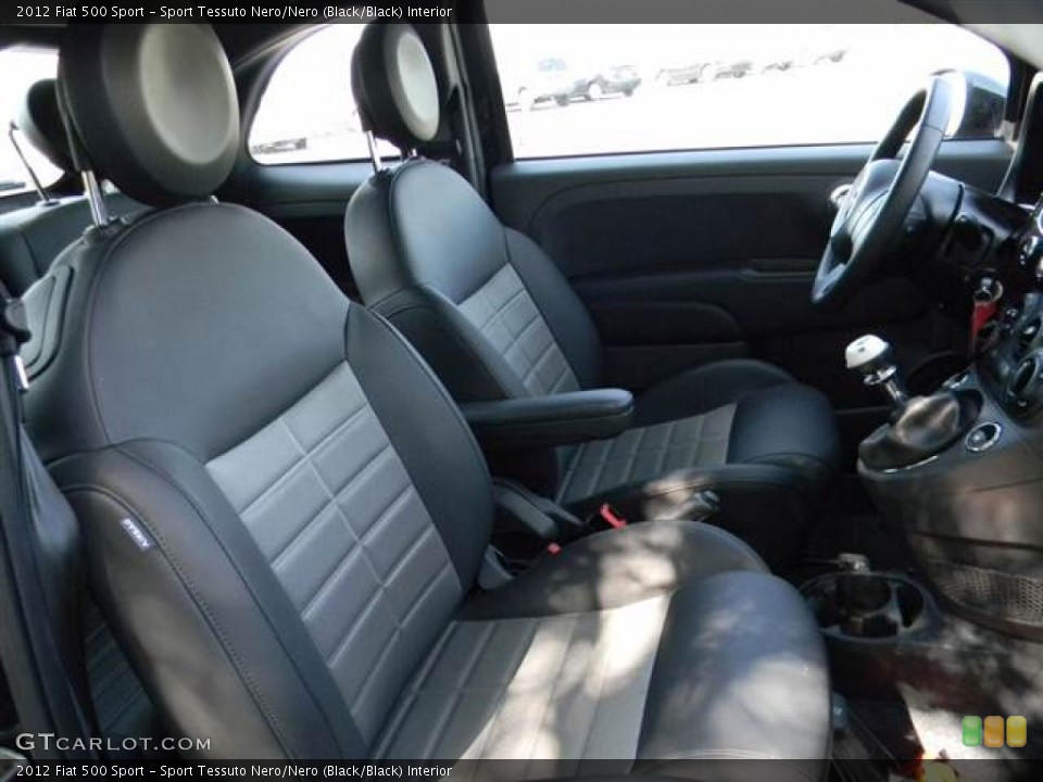 Sport Tessuto Nero/Nero (Black/Black) Interior Photo for the 2012 Fiat 500 Sport #67571092