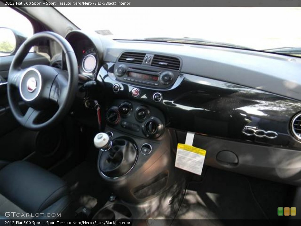 Sport Tessuto Nero/Nero (Black/Black) Interior Dashboard for the 2012 Fiat 500 Sport #67571110