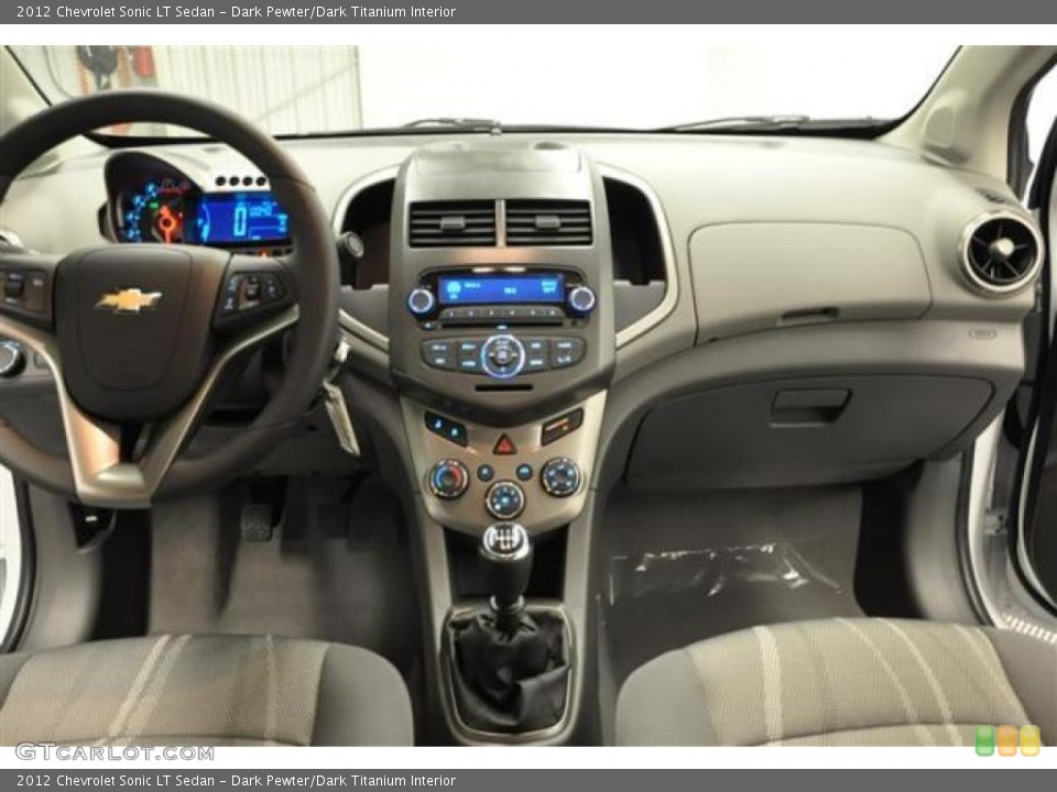 Dark Pewter/Dark Titanium Interior Dashboard for the 2012 Chevrolet Sonic LT Sedan #67575660