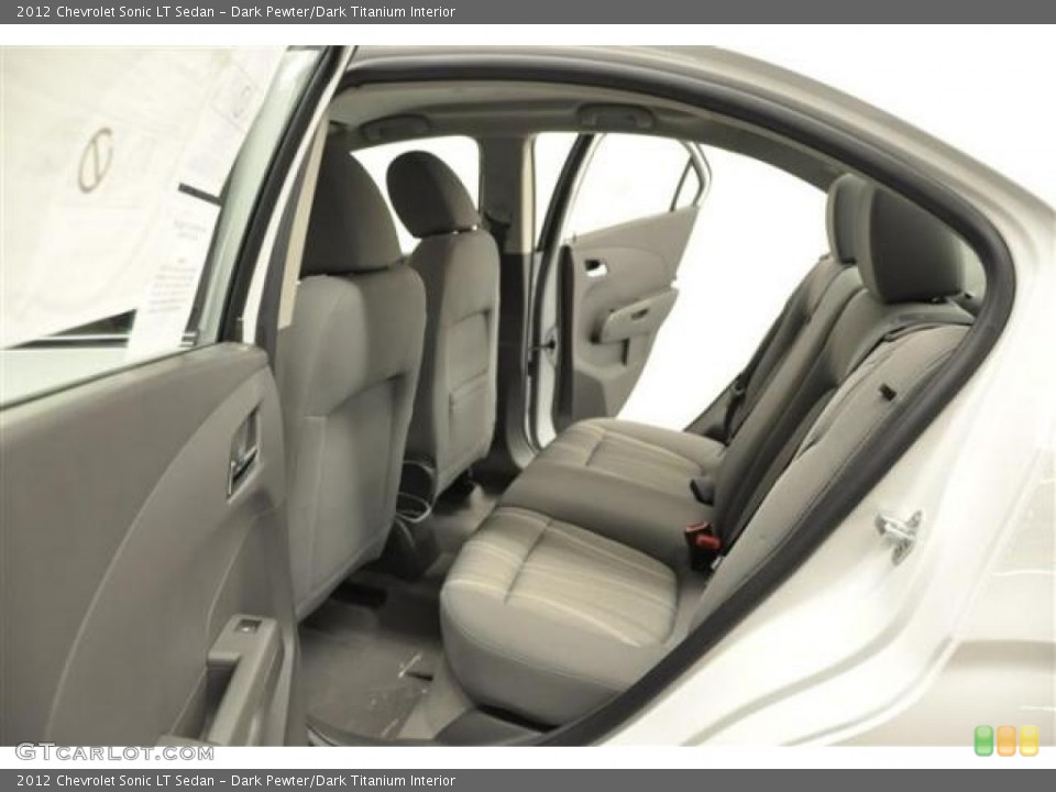 Dark Pewter/Dark Titanium Interior Rear Seat for the 2012 Chevrolet Sonic LT Sedan #67575736