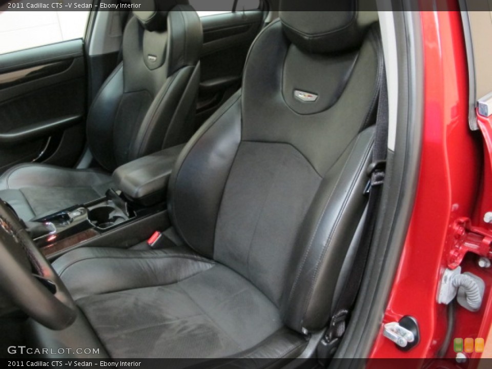 Ebony Interior Front Seat for the 2011 Cadillac CTS -V Sedan #67577635