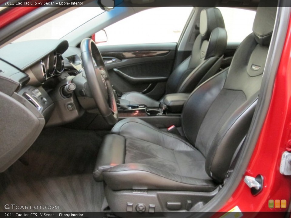 Ebony Interior Front Seat for the 2011 Cadillac CTS -V Sedan #67577644