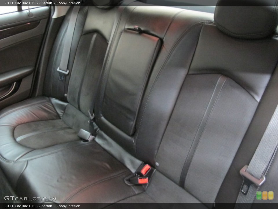 Ebony Interior Rear Seat for the 2011 Cadillac CTS -V Sedan #67577653