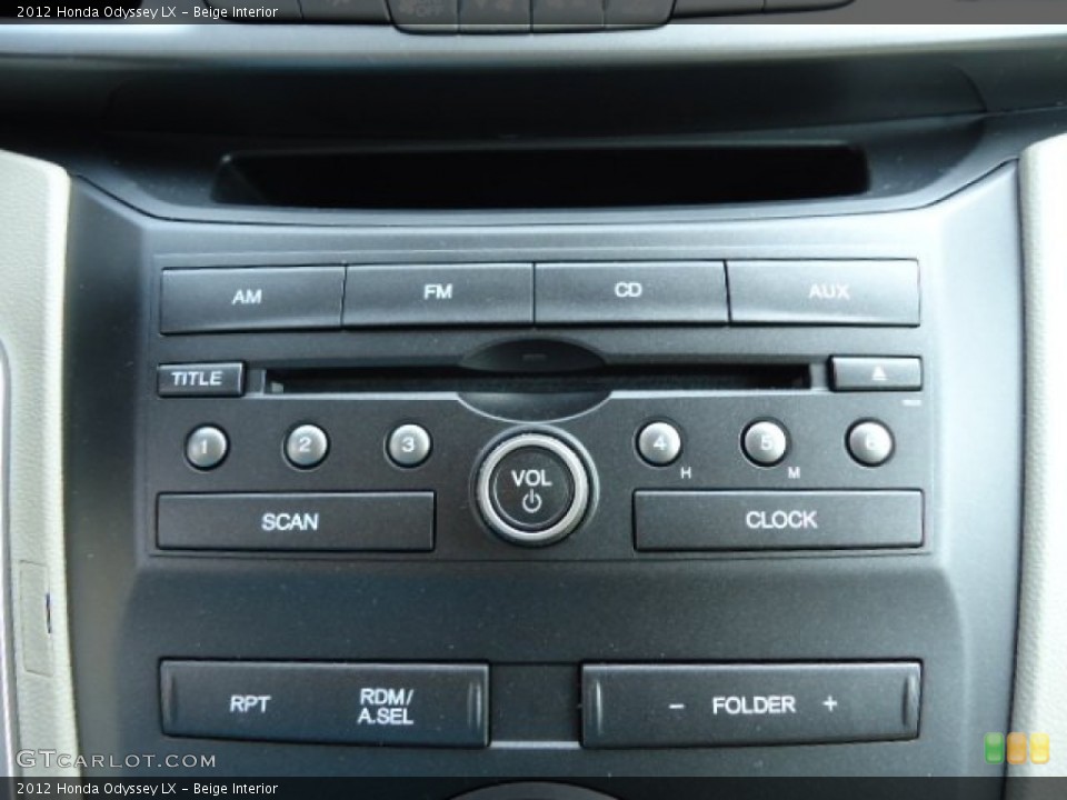 Beige Interior Controls for the 2012 Honda Odyssey LX #67582402