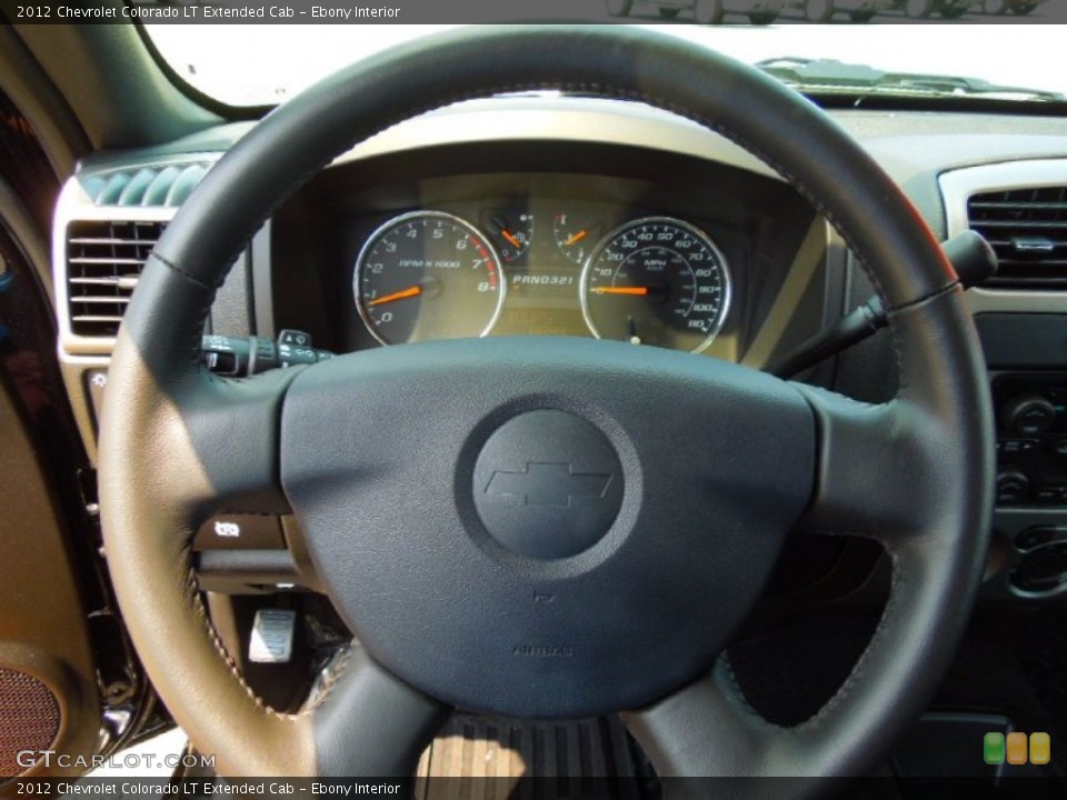 Ebony Interior Steering Wheel for the 2012 Chevrolet Colorado LT Extended Cab #67585994