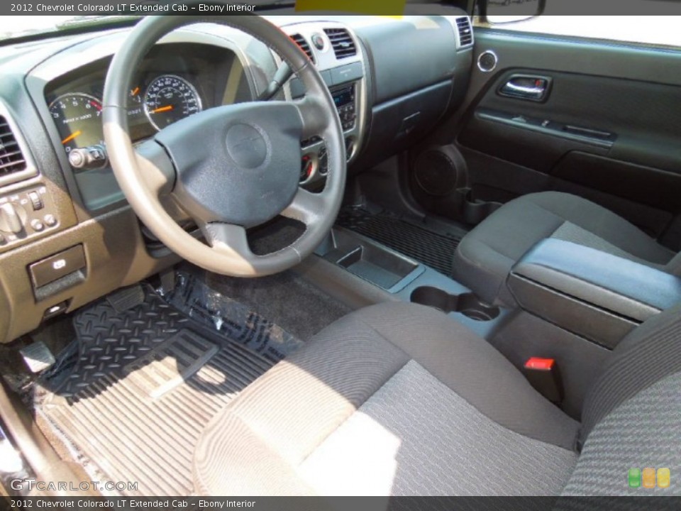 Ebony Interior Prime Interior for the 2012 Chevrolet Colorado LT Extended Cab #67586104