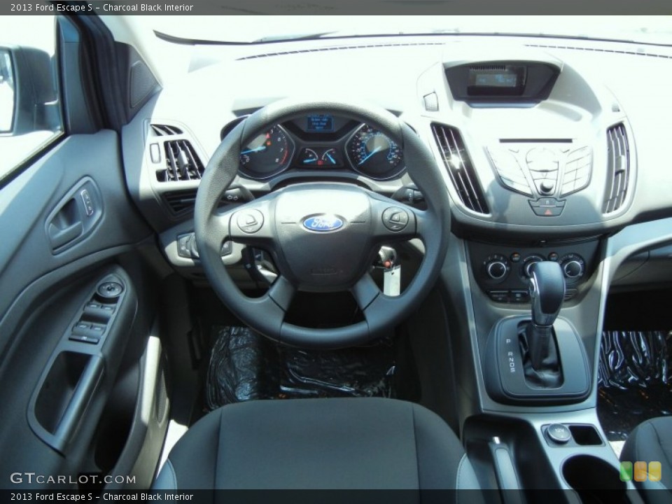 Charcoal Black Interior Dashboard for the 2013 Ford Escape S #67588391