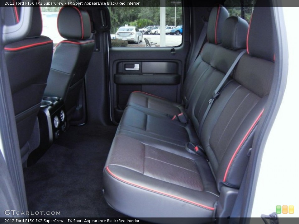 FX Sport Appearance Black/Red Interior Rear Seat for the 2012 Ford F150 FX2 SuperCrew #67588930