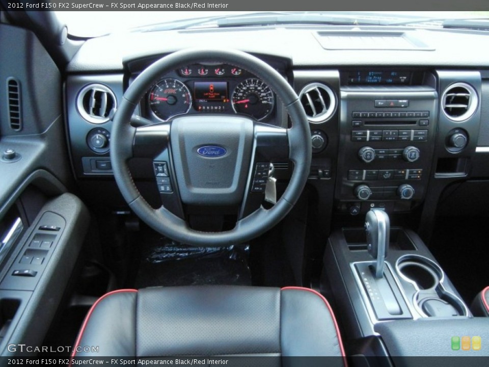 FX Sport Appearance Black/Red Interior Dashboard for the 2012 Ford F150 FX2 SuperCrew #67588936