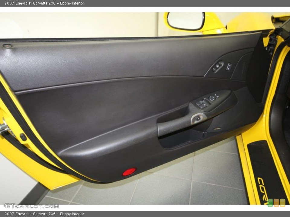 Ebony Interior Door Panel for the 2007 Chevrolet Corvette Z06 #67595493
