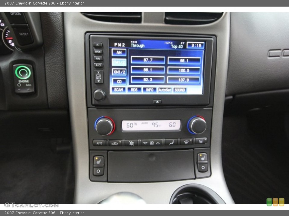 Ebony Interior Controls for the 2007 Chevrolet Corvette Z06 #67595547