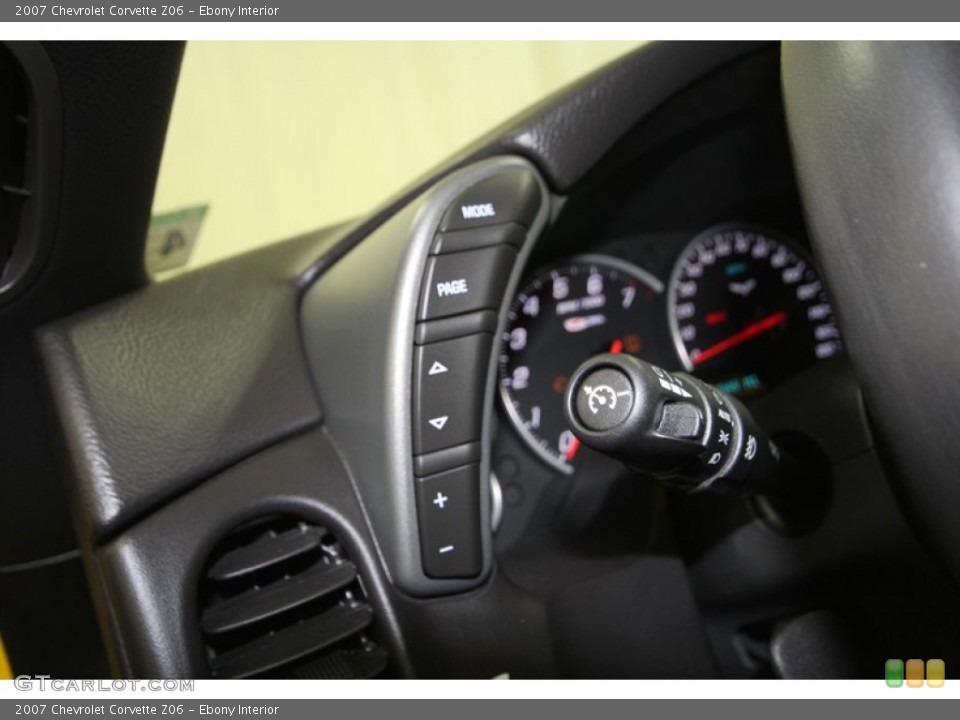 Ebony Interior Controls for the 2007 Chevrolet Corvette Z06 #67595595