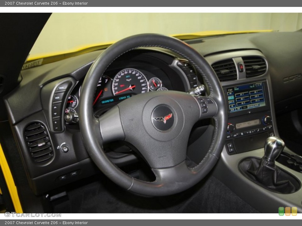 Ebony Interior Steering Wheel for the 2007 Chevrolet Corvette Z06 #67595604