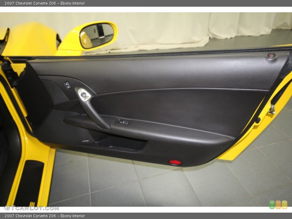 Ebony Interior Door Panel for the 2007 Chevrolet Corvette Z06 #67595641