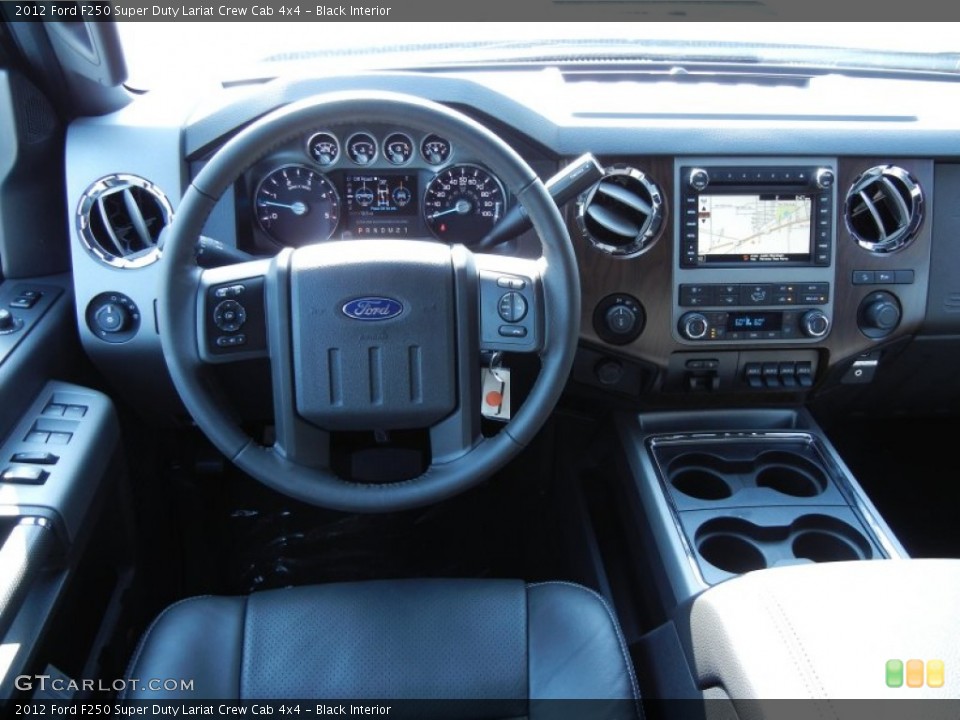 Black Interior Dashboard for the 2012 Ford F250 Super Duty Lariat Crew Cab 4x4 #67600104