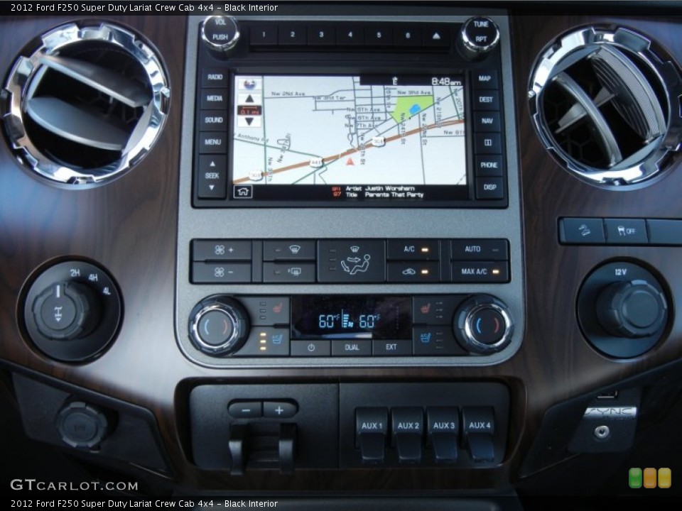 Black Interior Navigation for the 2012 Ford F250 Super Duty Lariat Crew Cab 4x4 #67600122