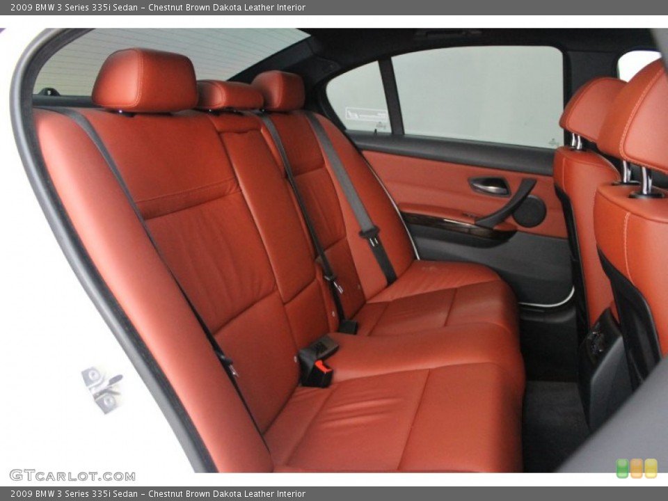 Chestnut Brown Dakota Leather Interior Photo for the 2009 BMW 3 Series 335i Sedan #67600803