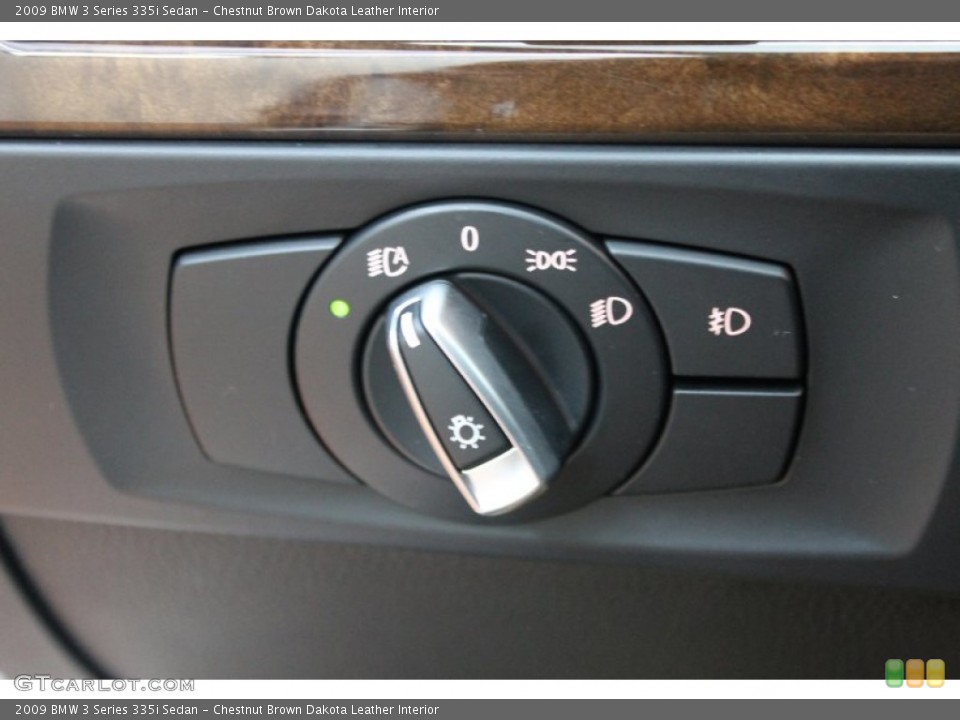 Chestnut Brown Dakota Leather Interior Controls for the 2009 BMW 3 Series 335i Sedan #67600857