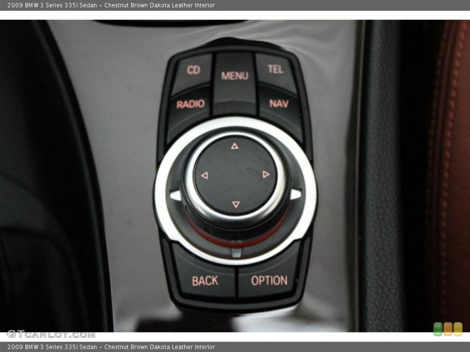 Chestnut Brown Dakota Leather Interior Controls for the 2009 BMW 3 Series 335i Sedan #67600881