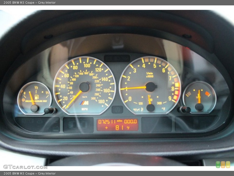 Grey Interior Gauges for the 2005 BMW M3 Coupe #67601514