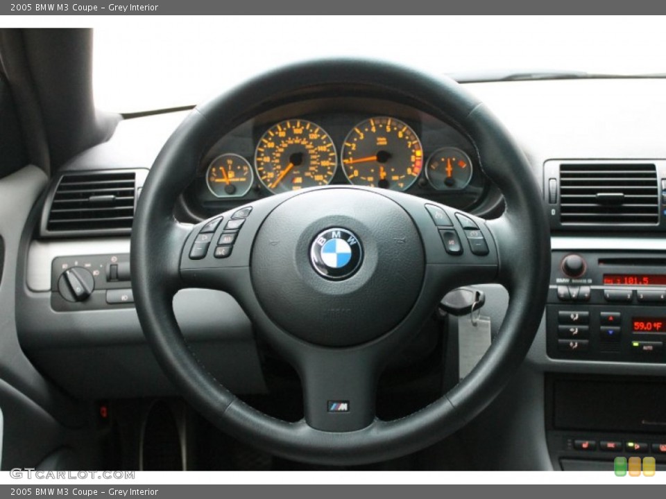 Grey Interior Steering Wheel for the 2005 BMW M3 Coupe #67601619