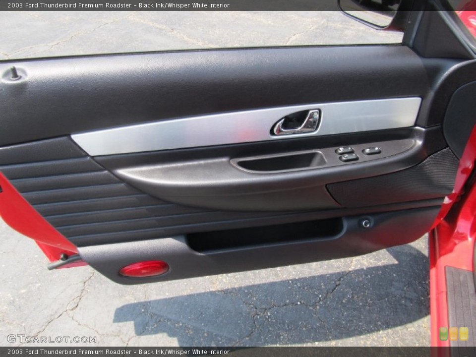 Black Ink/Whisper White Interior Door Panel for the 2003 Ford Thunderbird Premium Roadster #67603974