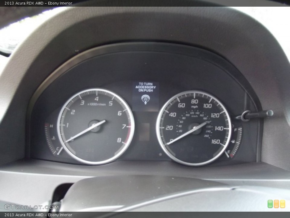 Ebony Interior Gauges for the 2013 Acura RDX AWD #67604574