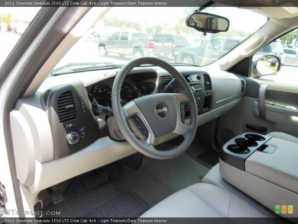Light Titanium/Dark Titanium Interior Prime Interior for the 2011 Chevrolet Silverado 1500 LTZ Crew Cab 4x4 #67604784