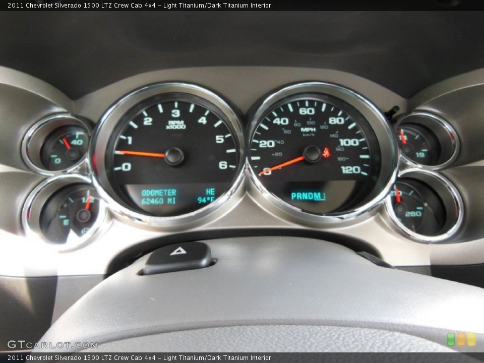 Light Titanium/Dark Titanium Interior Gauges for the 2011 Chevrolet Silverado 1500 LTZ Crew Cab 4x4 #67604817
