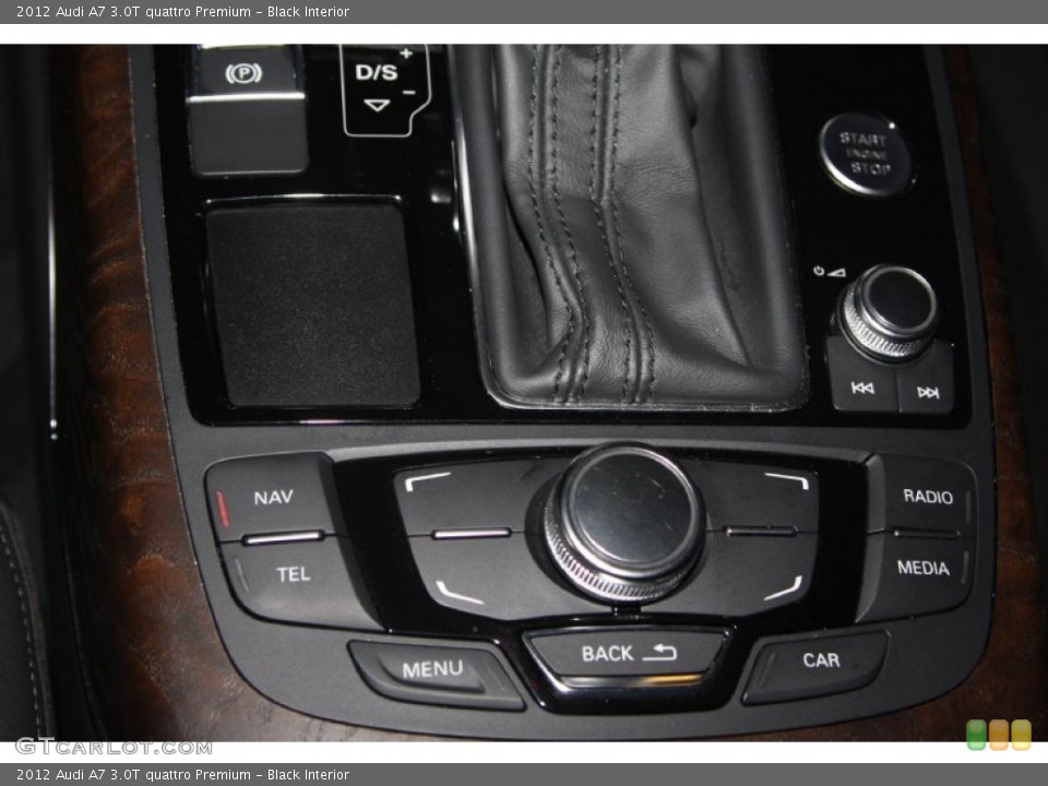 Black Interior Controls for the 2012 Audi A7 3.0T quattro Premium #67605477