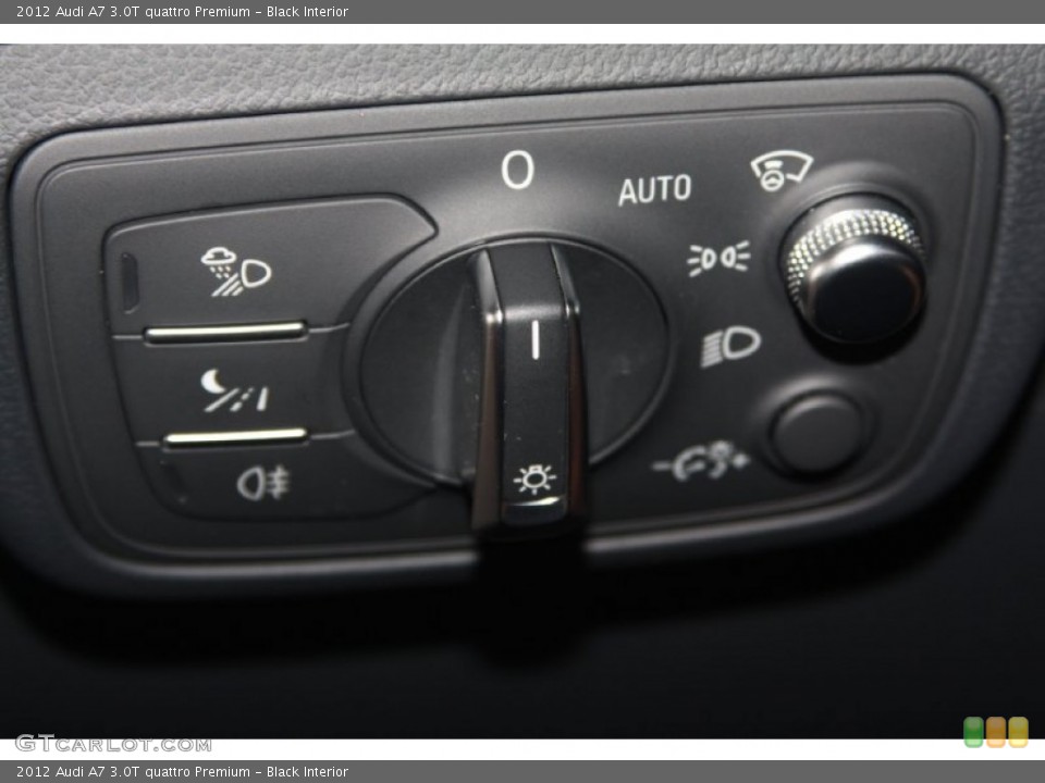 Black Interior Controls for the 2012 Audi A7 3.0T quattro Premium #67605627