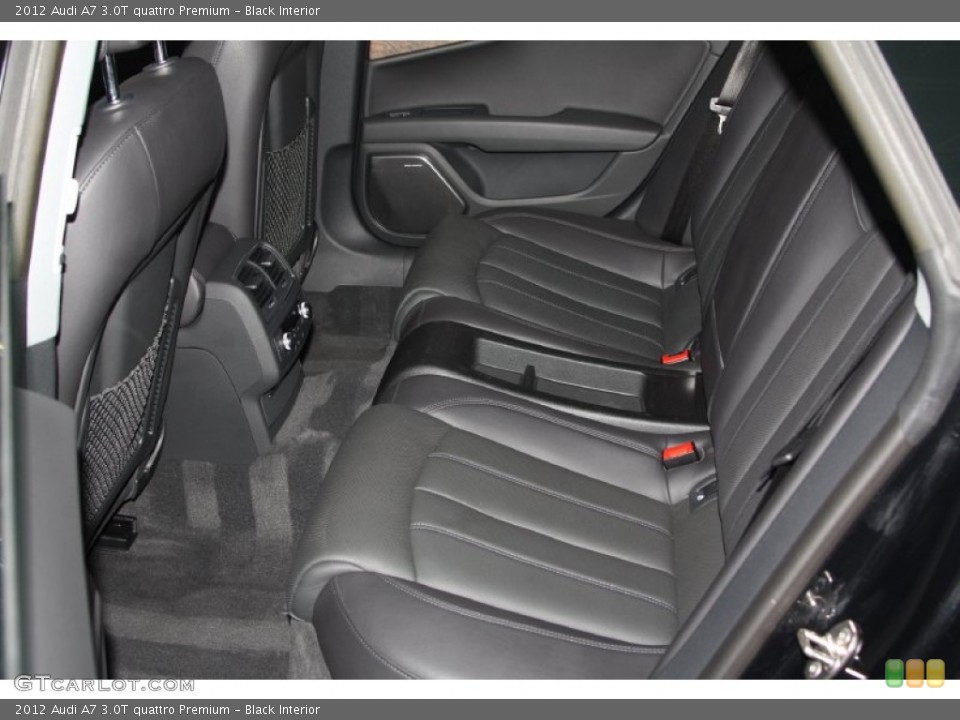 Black Interior Rear Seat for the 2012 Audi A7 3.0T quattro Premium #67605660