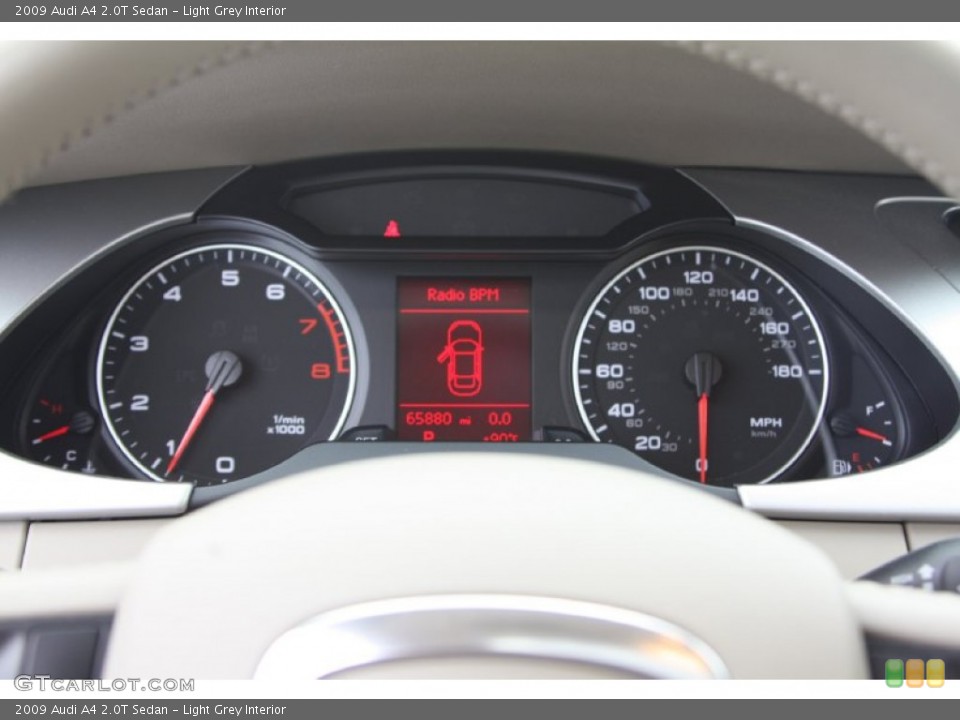 Light Grey Interior Gauges for the 2009 Audi A4 2.0T Sedan #67606278