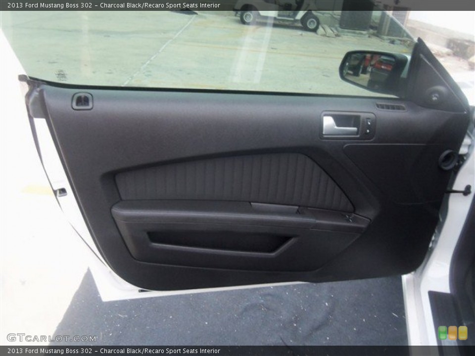 Charcoal Black/Recaro Sport Seats Interior Door Panel for the 2013 Ford Mustang Boss 302 #67608606