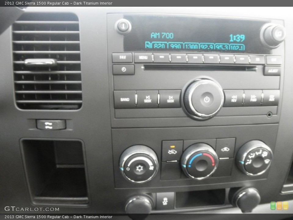 Dark Titanium Interior Controls for the 2013 GMC Sierra 1500 Regular Cab #67612329