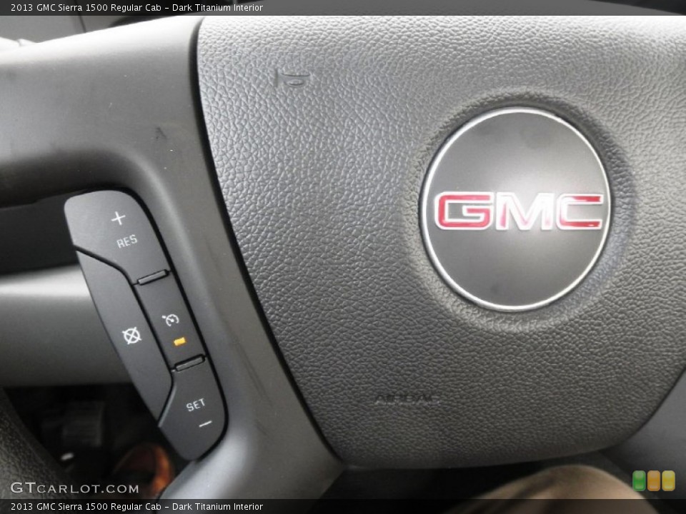 Dark Titanium Interior Controls for the 2013 GMC Sierra 1500 Regular Cab #67612338