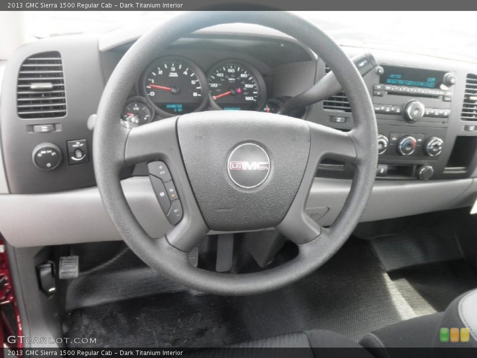 Dark Titanium Interior Steering Wheel for the 2013 GMC Sierra 1500 Regular Cab #67612357