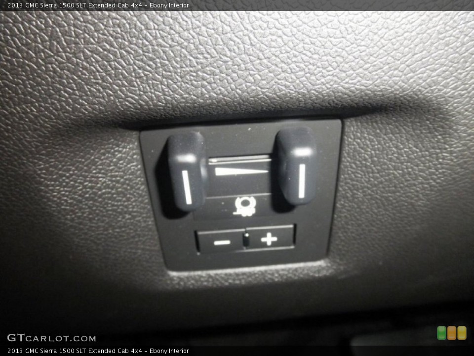Ebony Interior Controls for the 2013 GMC Sierra 1500 SLT Extended Cab 4x4 #67612512