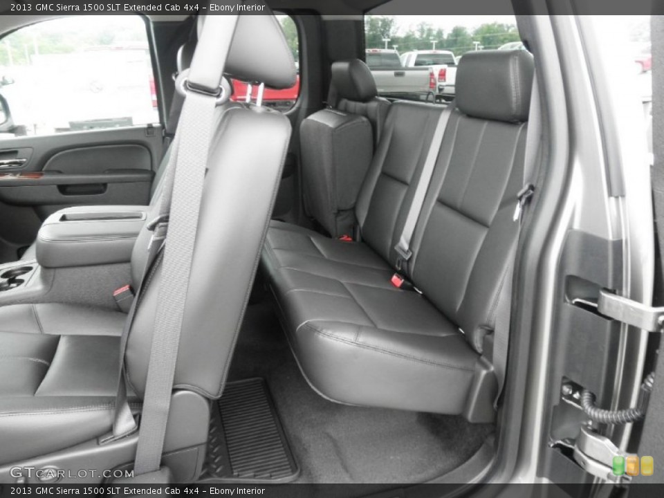 Ebony Interior Photo for the 2013 GMC Sierra 1500 SLT Extended Cab 4x4 #67612533