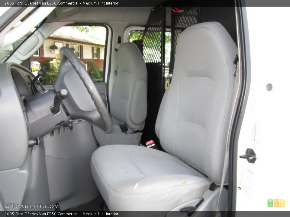 Medium Flint Interior Front Seat for the 2005 Ford E Series Van E250 Commercial #67613055