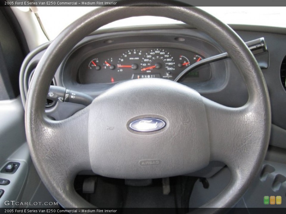 Medium Flint Interior Steering Wheel for the 2005 Ford E Series Van E250 Commercial #67613097