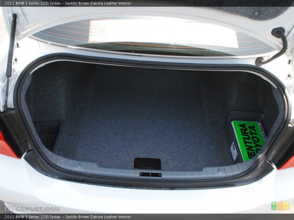 Saddle Brown Dakota Leather Interior Trunk for the 2011 BMW 3 Series 328i Sedan #67613466