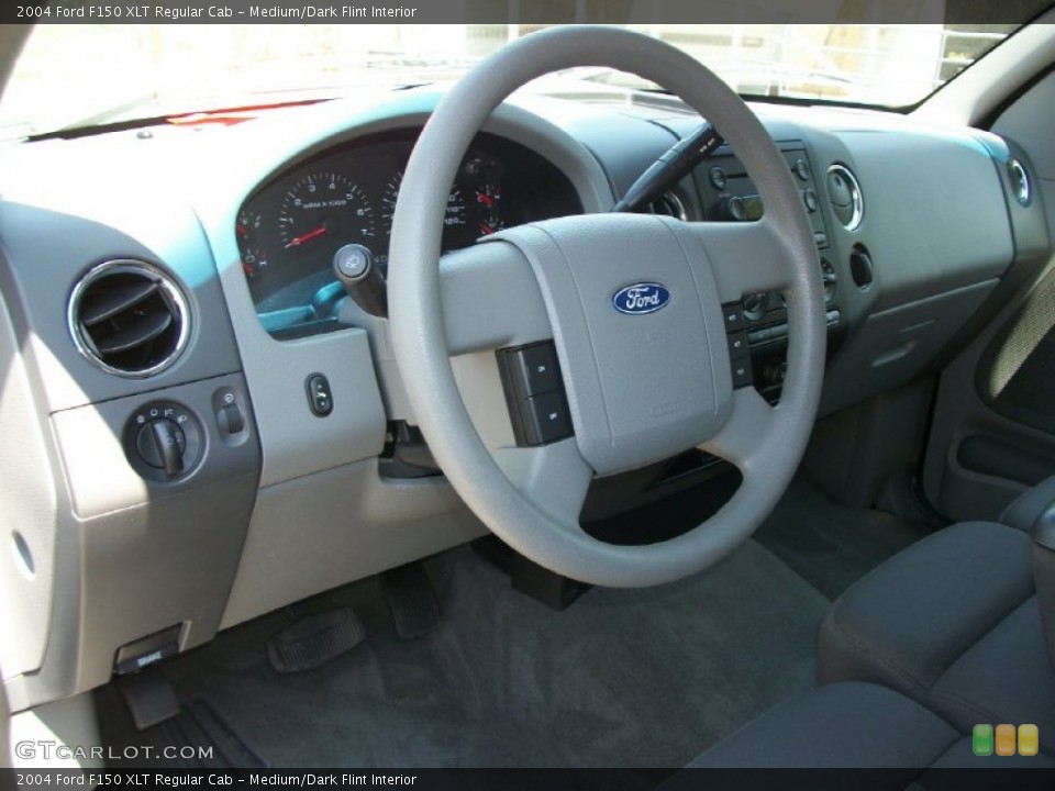 Medium/Dark Flint Interior Steering Wheel for the 2004 Ford F150 XLT Regular Cab #67613544